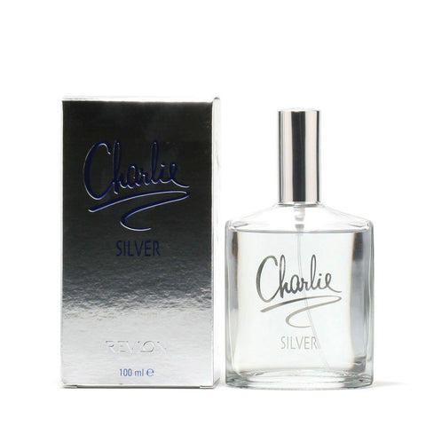 Perfume - CHARLIE SILVER FOR WOMEN BY REVLON - EAU DE TOILETTE SPRAY, 3.4 OZ