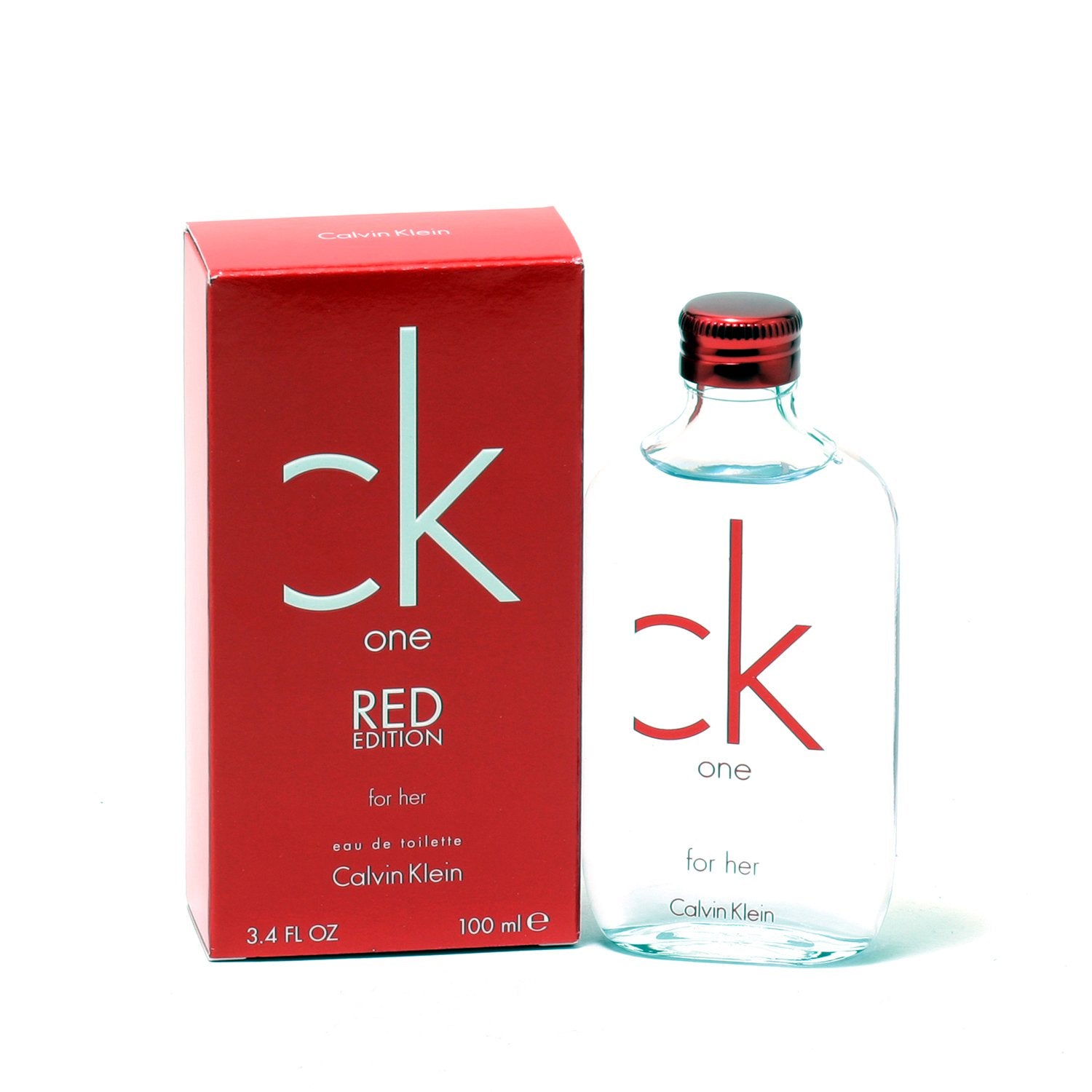 Perfume - CK ONE RED FOR WOMEN BY CALVIN KLEIN - EAU DE TOILETTE SPRAY, 3.4 OZ