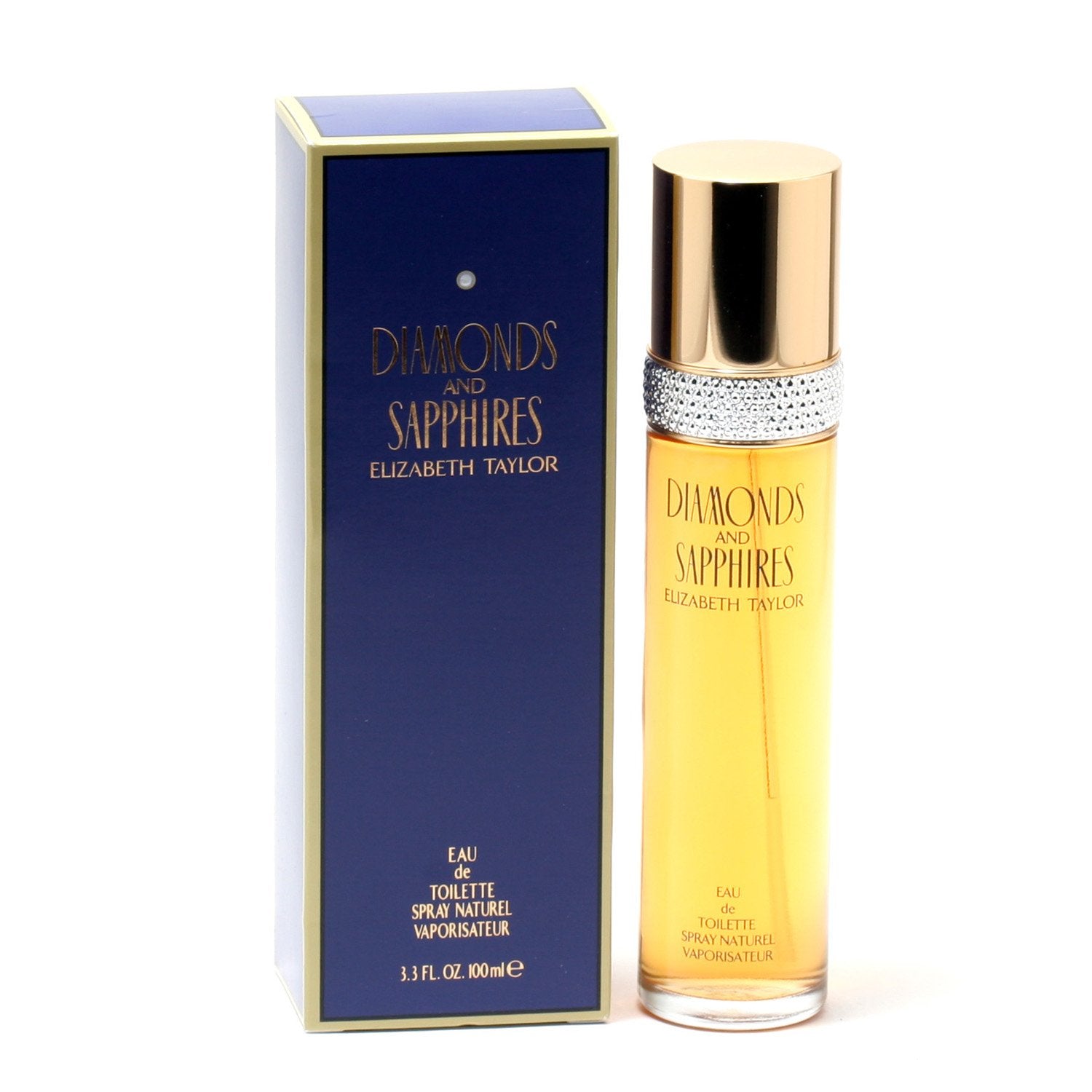 Perfume - DIAMONDS & SAPPHIRES FOR WOMEN BY ELIZABETH TAYLOR - EAU DE TOILETTE SPRAY, 3.3 OZ