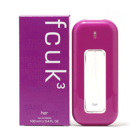 Perfume - FCUK 3 FOR HER BY FRENCH CONNECTION - EAU DE TOILETTE SPRAY, 3.4 OZ