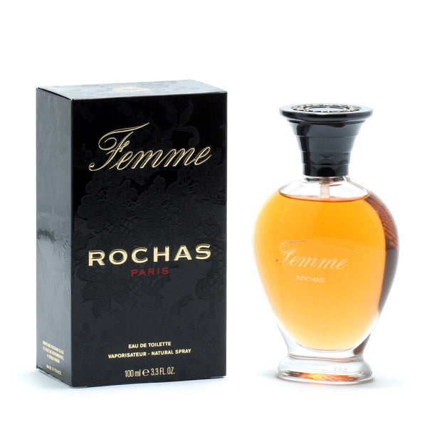 FEMME FOR WOMEN BY ROCHAS - EAU DE TOILETTE SPRAY, 3.3 OZ