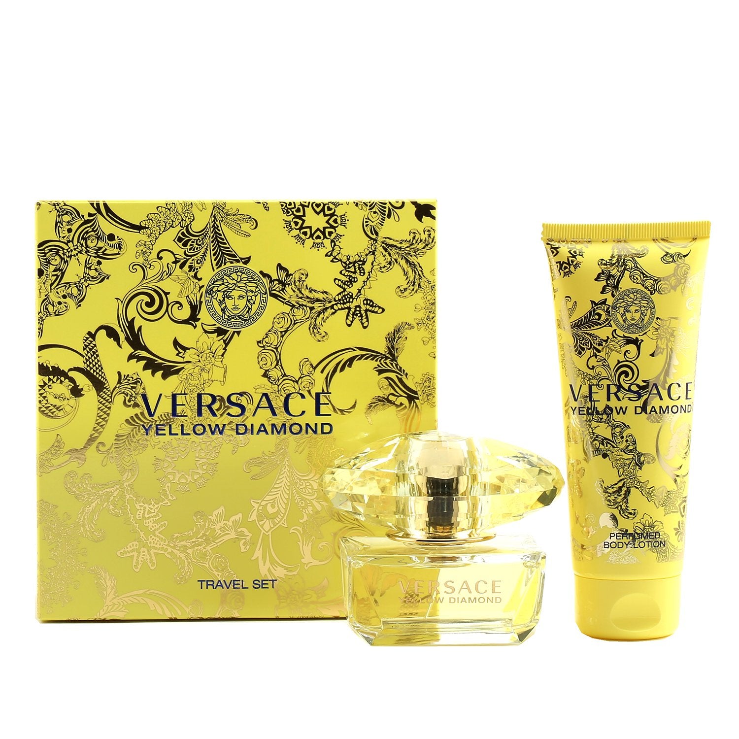 Perfume Sets - VERSACE YELLOW DIAMONDS FOR WOMEN - TRAVEL GIFT SET