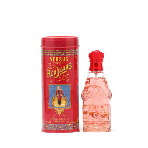 Perfume - VERSACE RED JEANS FOR WOMEN BY VERSACE - EAU DE TOILETTE SPRAY, 2.5 OZ